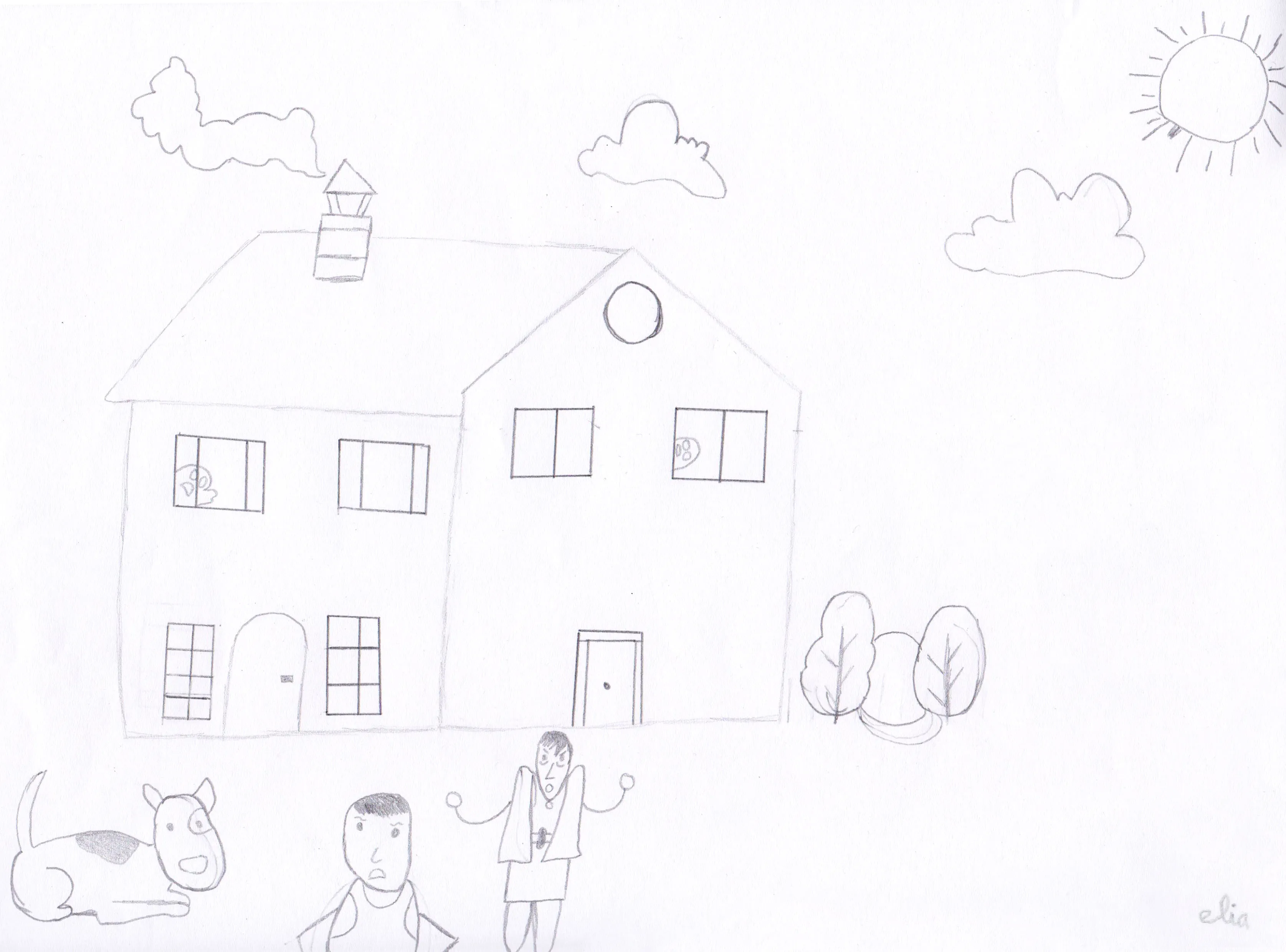 Dessin réalisé par Elia, 8 ans